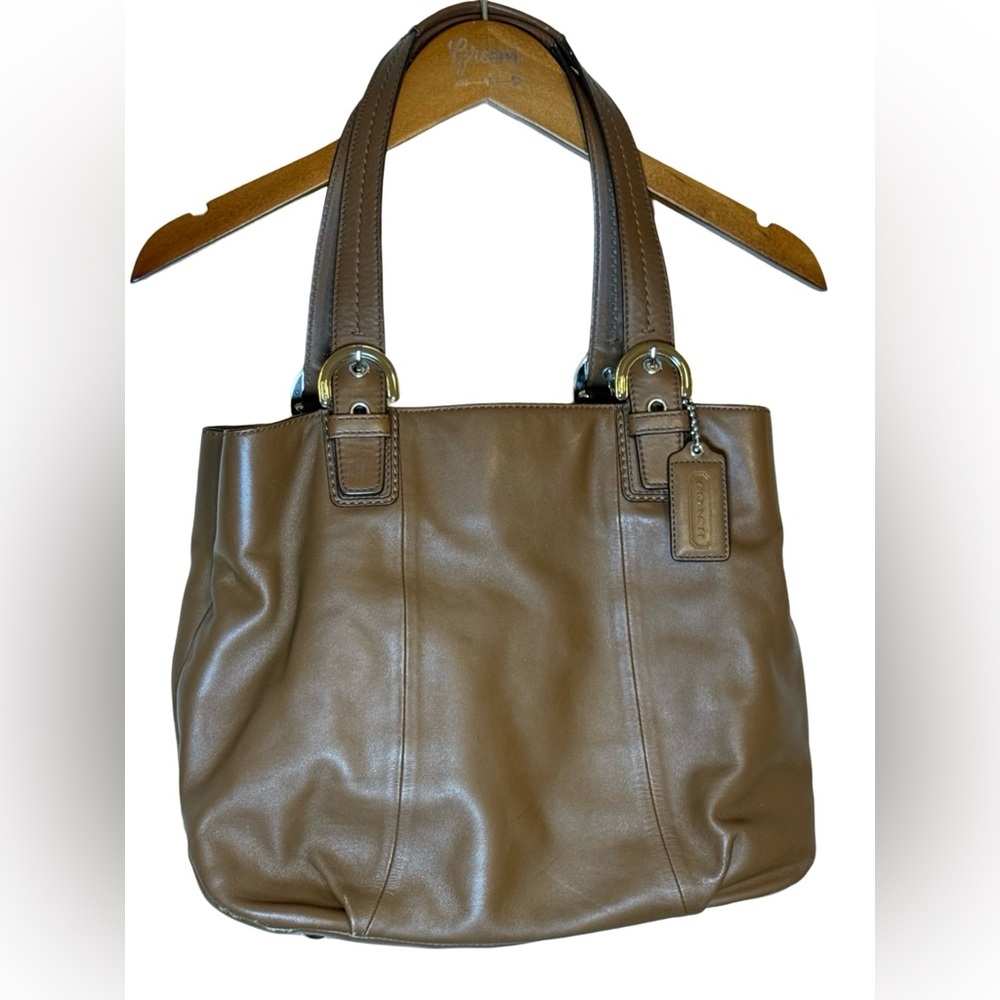 Coach Bleecker F17724 Leather Tote Brown Great Condition